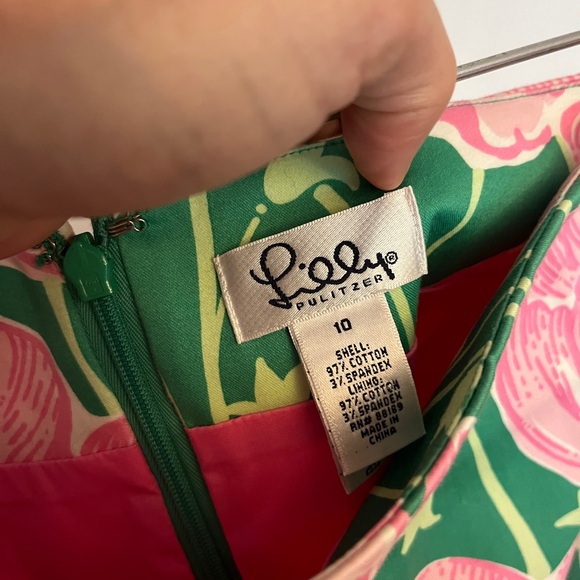 Vintage Lilly Pulitzer Roslyn Skirt Size 10 tulips lace - Picture 2 of 4